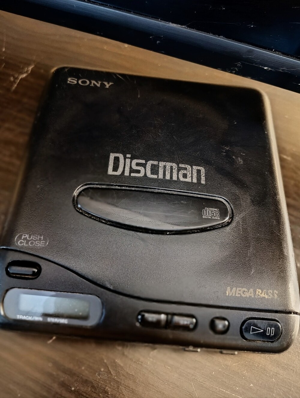 Vintage Sony Discman Mega Bass CD Player For Parts Repair As Is
